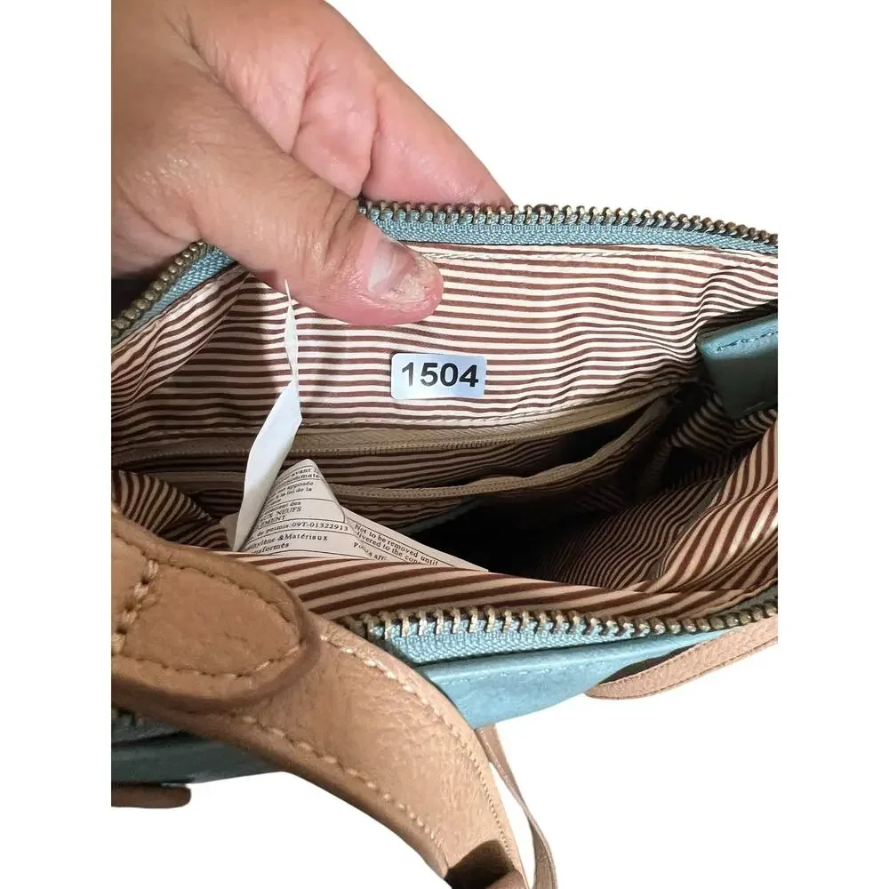 NWOT Market & Spruce sage Boho Adjustable Crossbody Handbag With Tan Pouch